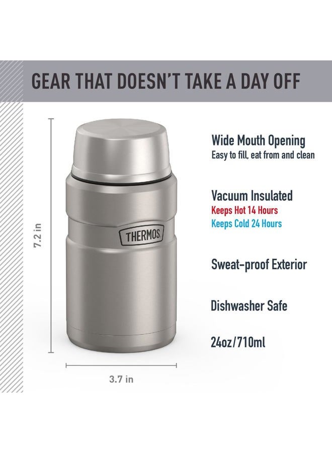 THERMOS STAINLESS STEEL VACUUM INSULATED STEEL JAR 710 ML, SK3020MS, INSULATED FOOD JAR, LUNCH BOX, STORAGE CONTAINER, THERMAL FLASK FOR TRAVEL - Image 2